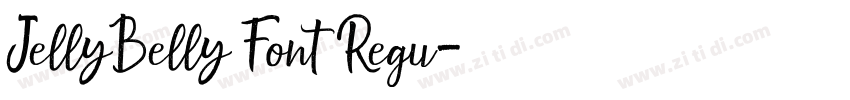 JellyBelly Font Regu字体转换